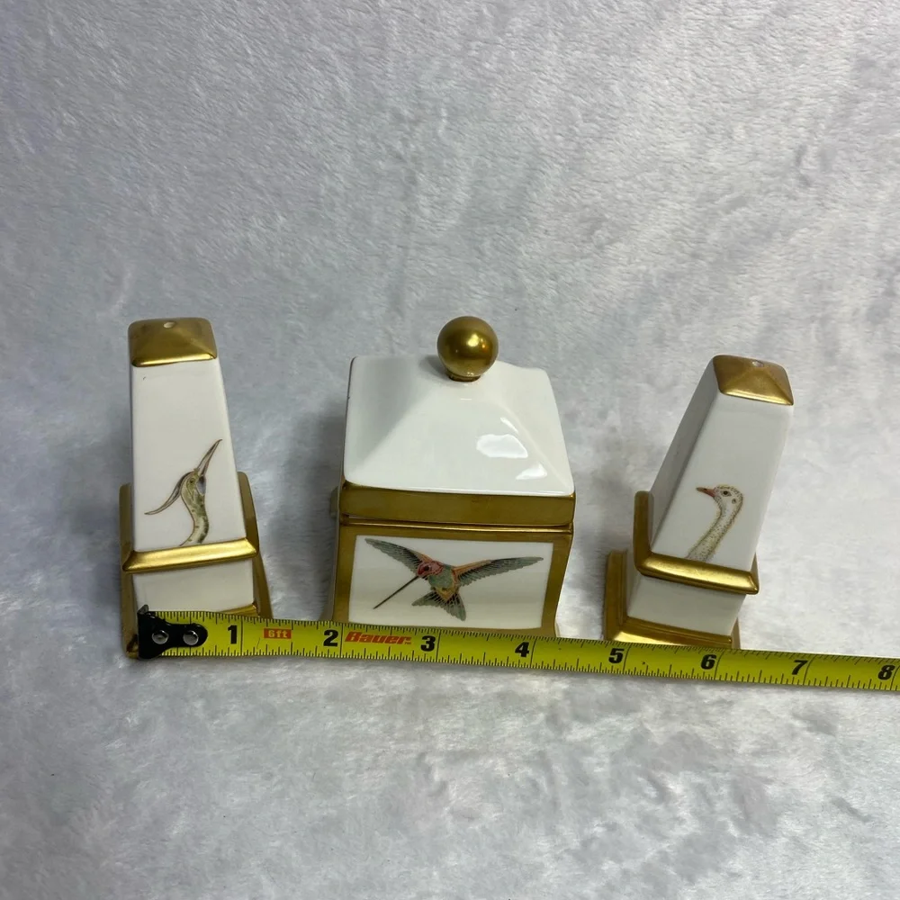 Vintage Villeroy & Boch Classic Collection Charleston Birds Salt/Pepper Sugar - Picture 14 of 14